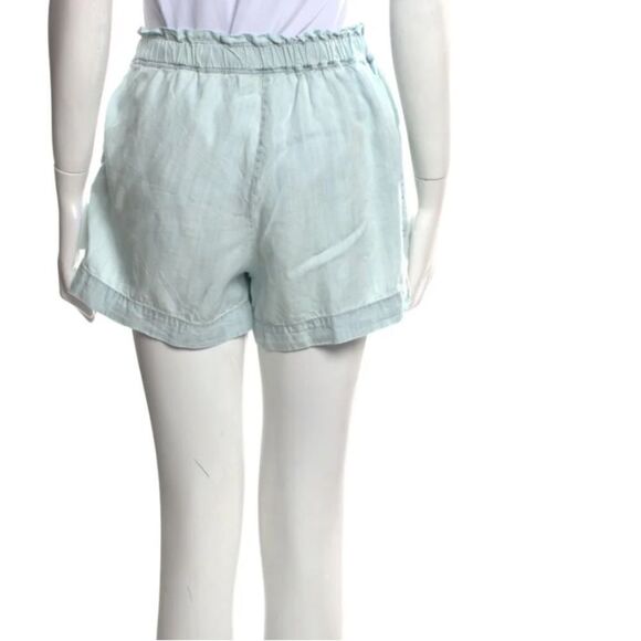 NWT Ramy Brook Roberta High-waisted Short In Chambray Large - Picture 2 of 8